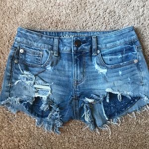 American Eagle Jean Shorts Size 0